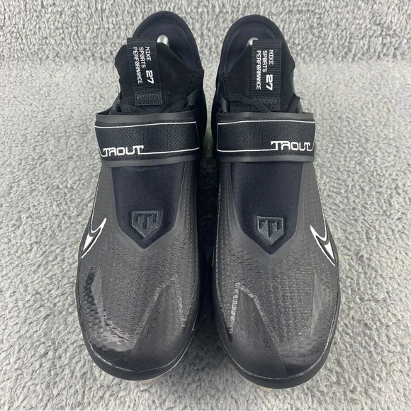 NEW NIKE FORCE Air Zoom Trout 8 Elite Baseball Cleats Mens‎ 9 Shoes Game Black - Picture 4 of 15